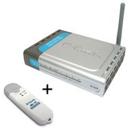 D-Link DI-524 s USB adaptérem DWL-122 - Router