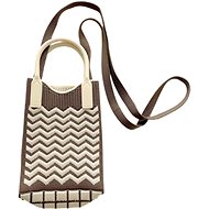 ANNAM Mini handbag/bag brown wool 25 × 11 cm - Handbag