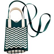 ANNAM Mini handbag/bag green wool 25 × 11 cm - Handbag