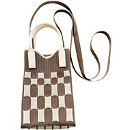 ANNAM Mini handbag/bag brown squares 25 × 11 cm - Handbag