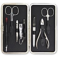 Kellermann Manicure set with ostrich skin pattern 7803 black - Manicure Set