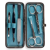Erbe Solingen Ladies leather manicure set 9206"Siena" blue - Manicure Set