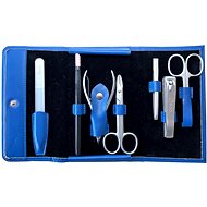 Credo Solingen Leather manicure set for diabetics 83737 blue - Manicure Set