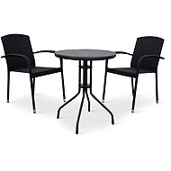 NOELA NINA/ROMA Balcony set, rattan, 1 table + 2 chairs - Garden Furniture