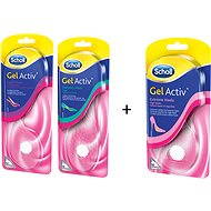 SCHOLL GelActiv vložky do bot s podpatkem pro ženy 2+1 ZDARMA - Toiletry Set