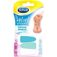SCHOLL Velvet Smooth Nail Care replacement pink 3pcs - Replacement Head