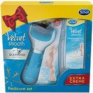 SCHOLL Velvet Smooth Electronic Foot File + Essential Moisture Cream 60ml FREE - Gift Set