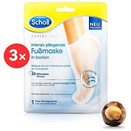 SCHOLL PediMask™ Expert Care Macadamia Oil 1 pair 3 × - Foot Mask
