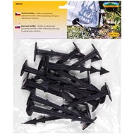 Anchor pin black plastic 15pcs 12cm - Peg