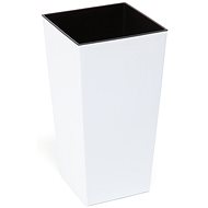 Cover for flowerpot FINEZIA DEKOR plastic white 30x30x57cm - Decorative Planter