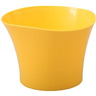 Flowerpot cover PRIMULE plastic yellow d12x9cm - Decorative Planter