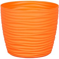 Flowerpot cover SAHARA PRIMULE plastic orange d11x9cm - Decorative Planter