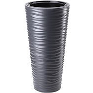 Cover for flowerpot SAHARA SLIM plastic matt d30x56cm - Decorative Planter