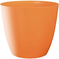 Flowerpot cover ELLA plastic orange glossy d11x10cm - Decorative Planter