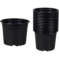 Flowerpot PREMIUM VCG Lightweight Plastic Black diam. 10cm 15 pcs - Flower Pot