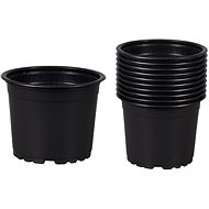 Flowerpot PREMIUM VCG Lightweight Plastic Black diam. 12cm 10 pcs - Flower Pot