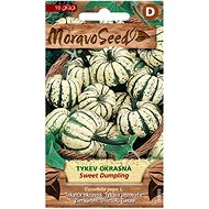 MORAVOSEED CZ Ornamental round pumpkin SWEET DUMPLING, white-green - Seeds