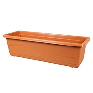 Plastic box LOBELIA terracotta 60cm - Flower Box