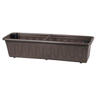 Self-watering garden box GARDENFLOR plastic brown 50cm - Flower Box