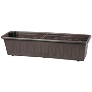 Self-watering garden box GARDENFLOR brown plastic 80cm - Flower Box