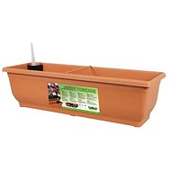 Self-watering box TORENIE plastic terracotta 50cm - Flower Box