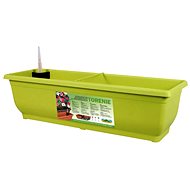 Self-watering box TORENIE plastic green 50cm - Flower Box