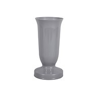 Cemetery vase KALICH heavy plastic d12x24cm grey - Vase