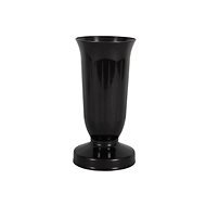 Váza hřbitovní KALICH těžká plastová d12x24cm černá - Váza