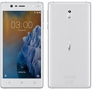 Nokia 3 White Silver Dual SIM - Mobile Phone