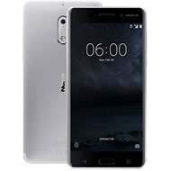 Nokia 6 Silver Dual SIM - Mobiltelefon