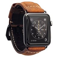 Nomad Rugged Leather Strap brown-silver - Watch Strap