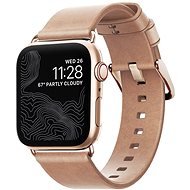 Nomad Leather Strap Modern Natural Gold Apple Watch 40/38mm - Armband