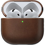 Nomad Modern Leather Case Brown Airpods 4 - Headphone Case