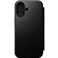 Nomad Modern Leather Folio Black iPhone 16 - Phone Cover