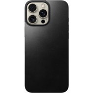 Nomad Magnetic Leather Back Black iPhone 16 Pro Max - Phone Cover