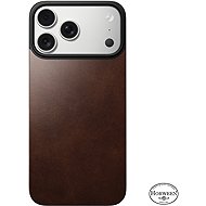 Nomad Magnetic Leather Back Rustic Brown (Horween) Magsafe iPhone 17 Pro Max - Phone Cover
