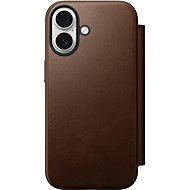 Nomad Modern Leather Folio Brown iPhone 17 - Phone Case