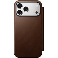 Nomad Modern Leather Folio Brown iPhone 17 Pro Max - Mobiltelefon tok