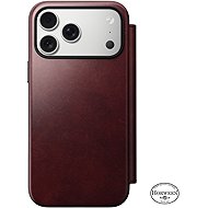 Nomad Modern Leather Folio Burgundy (Horween) iPhone 17 Pro Max - Phone Case