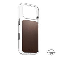 Nomad Clear Leather Case Rustic Brown Horween iPhone 18 Pro - Phone Cover