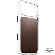 Nomad Clear Leather Case Rustic Brown Horween iPhone 18 Pro Max - Phone Cover