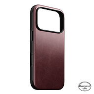 Nomad Modern Leather Case Burgundy Horween iPhone 18 Pro - Phone Cover