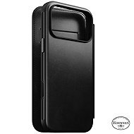 Nomad Modern Leather Folio Black Horween iPhone 18 Pro Max - Phone Case