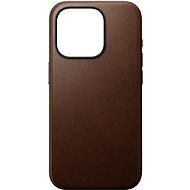 Nomad Modern iPhone 15 Pro barna bőr tok - Telefon tok