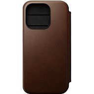 Nomad Modern Leather Folio Brown iPhone 15 Pro - Phone Case