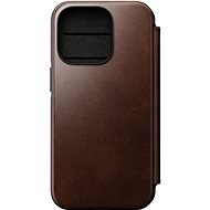 Nomad Leather MagSafe Folio Brown iPhone 14 Pro tok - Mobiltelefon tok