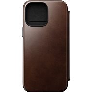 Nomad Leather MagSafe Folio Brown für iPhone 14 Pro Max - Handyhülle