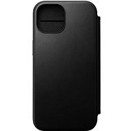 Nomad Modern Folio iPhone 15 fekete bőr tok - Mobiltelefon tok