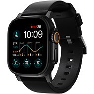 Nomad Modern Band Black Leather Black Hardware AW 46mm/49mm - Watch Strap