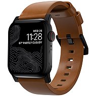 Nomad Modern Band English Tan Leather Black Hardware AW 46mm/49mm - Watch Strap